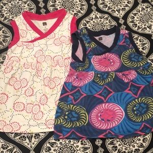 Set of 2 Tea Collection wrap tunic tops